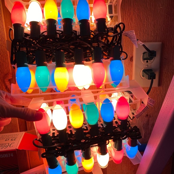 Other - Holiday Living  2 boxes NWT  24 CT Ceramic C9 multicolored lights. New in box.
